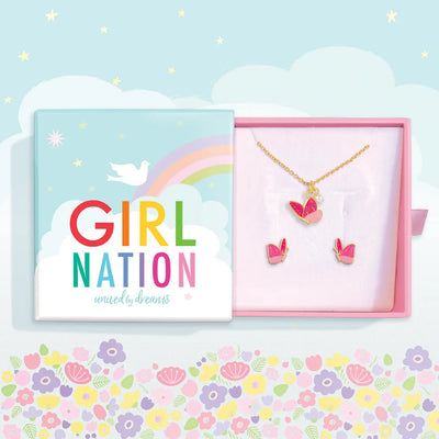Girl Nation Sweet Petite Necklace and Studs Gift Set + More Options