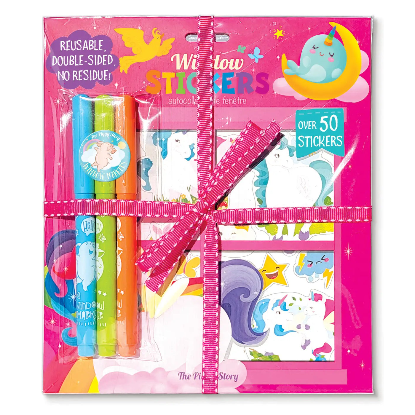 The Piggy Story Window Sticker Gift Pack + More Options