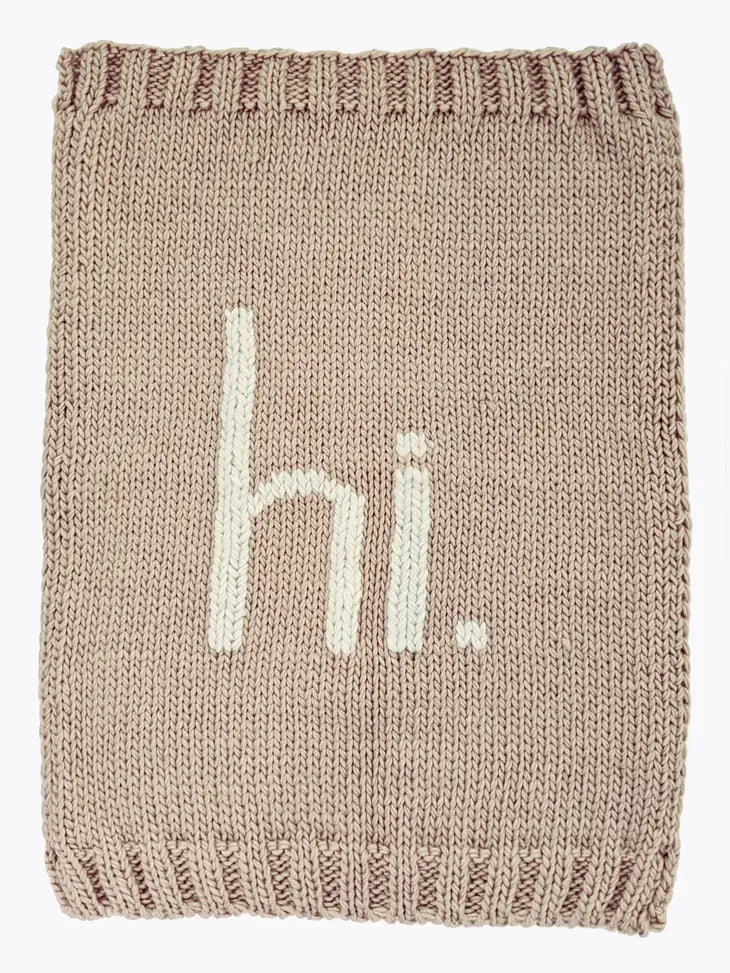 Huggalugs hi. Hand Knit Blanket