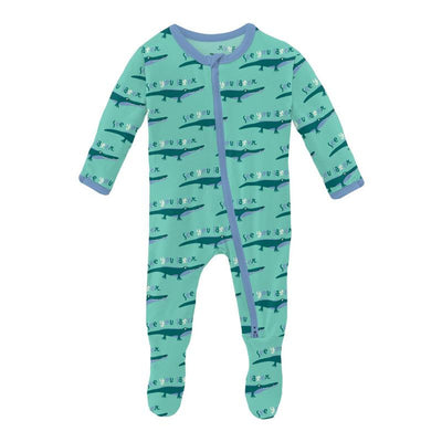 Kickee Pants Print Footie with Two Way Zipper + More Options