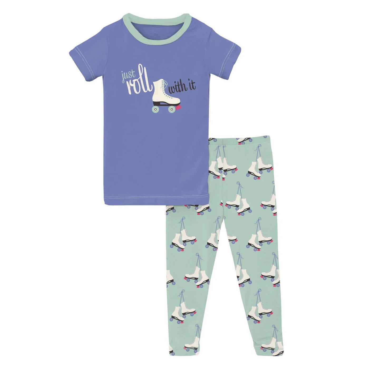 Kickee Pants Short Sleeve Graphic Tee Pajama Set