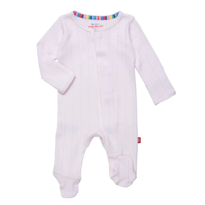 Magnetic Me Love Lines Organic Cotton Pointelle Footie + More Options