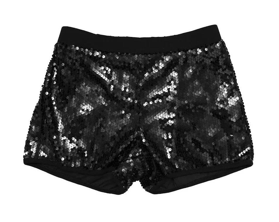 Mia New York Black Sequin Shorts