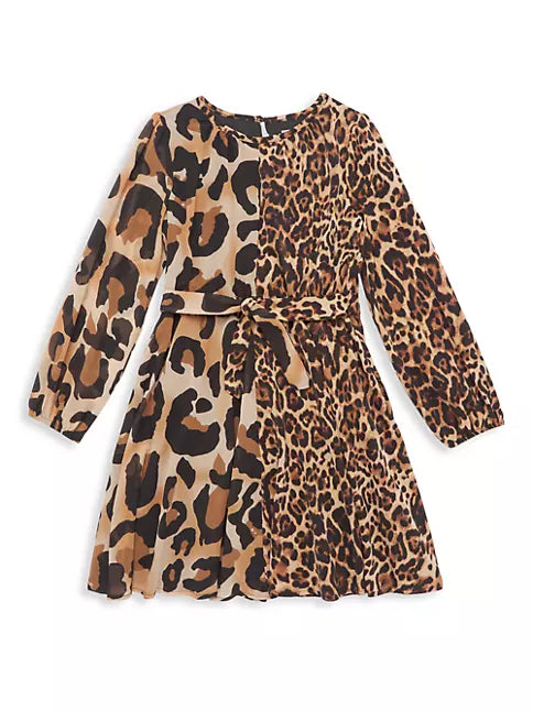 Mia New York Leopard Chiffon Dress