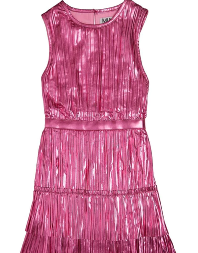 Mia New York Pink Double Ruffle Dress