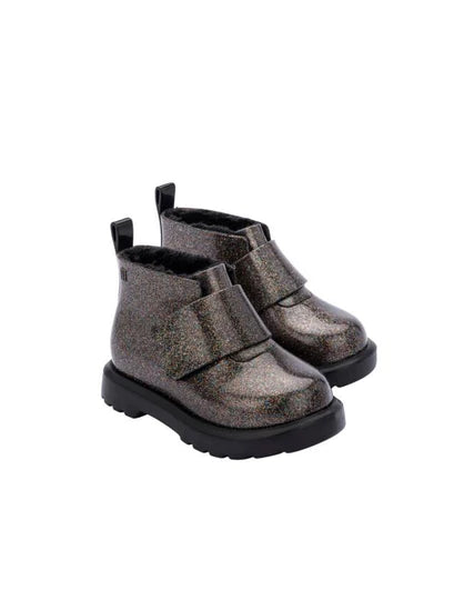 Mini Melissa Black Glitter Chelsea Boot BB