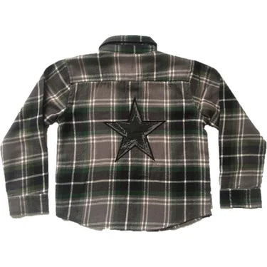 Mish Long Sleeve Star Flannel Shirt