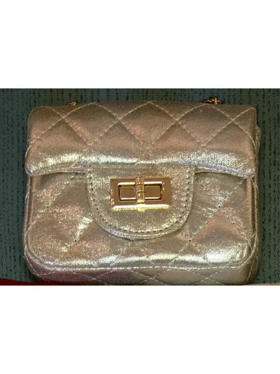 ML Kids Rose Gold Quilted Purse