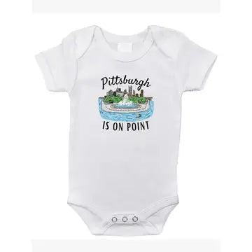 Little Hometown Chipped Pittsburgh Onesie + More Options