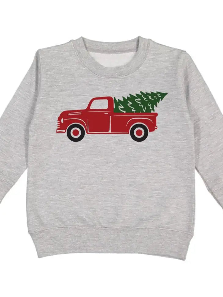 Sweet Wink Christmas Tree Truck Sweatshirt