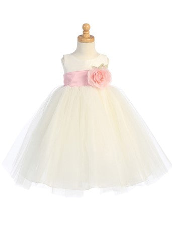 Silk & Tulle Dress - Ivory