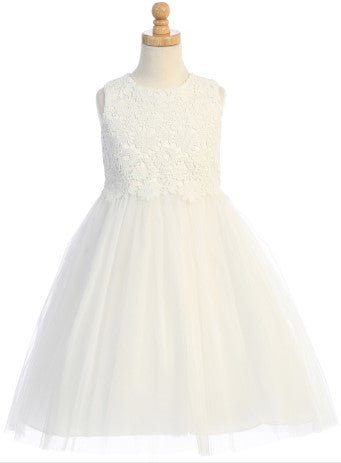 Lace & Tulle Dress - Ivory