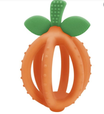 Itzy Ritzy Bitzy Biter Teething Ball Clementine