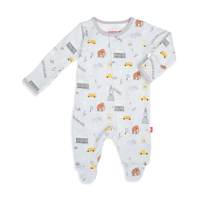 Magnetic Me Organic Cotton Footie + More Colors  Easy Peasy  Lucky Charm  Day at Museum  Little Duckling  Just Wing It