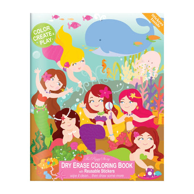 Dry Erase Coloring Book Magical Mermaids  