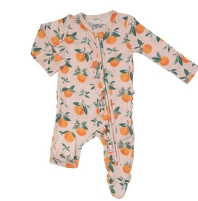 Angel Dear Two-Way Ruffle Back Zipper Footie + More Colors