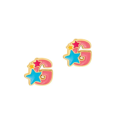 Girl Nation Initial Stud Earrings + More Styles