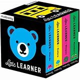 Little Learner Cube of Books  Colors/Words/Shapes/Numbers  