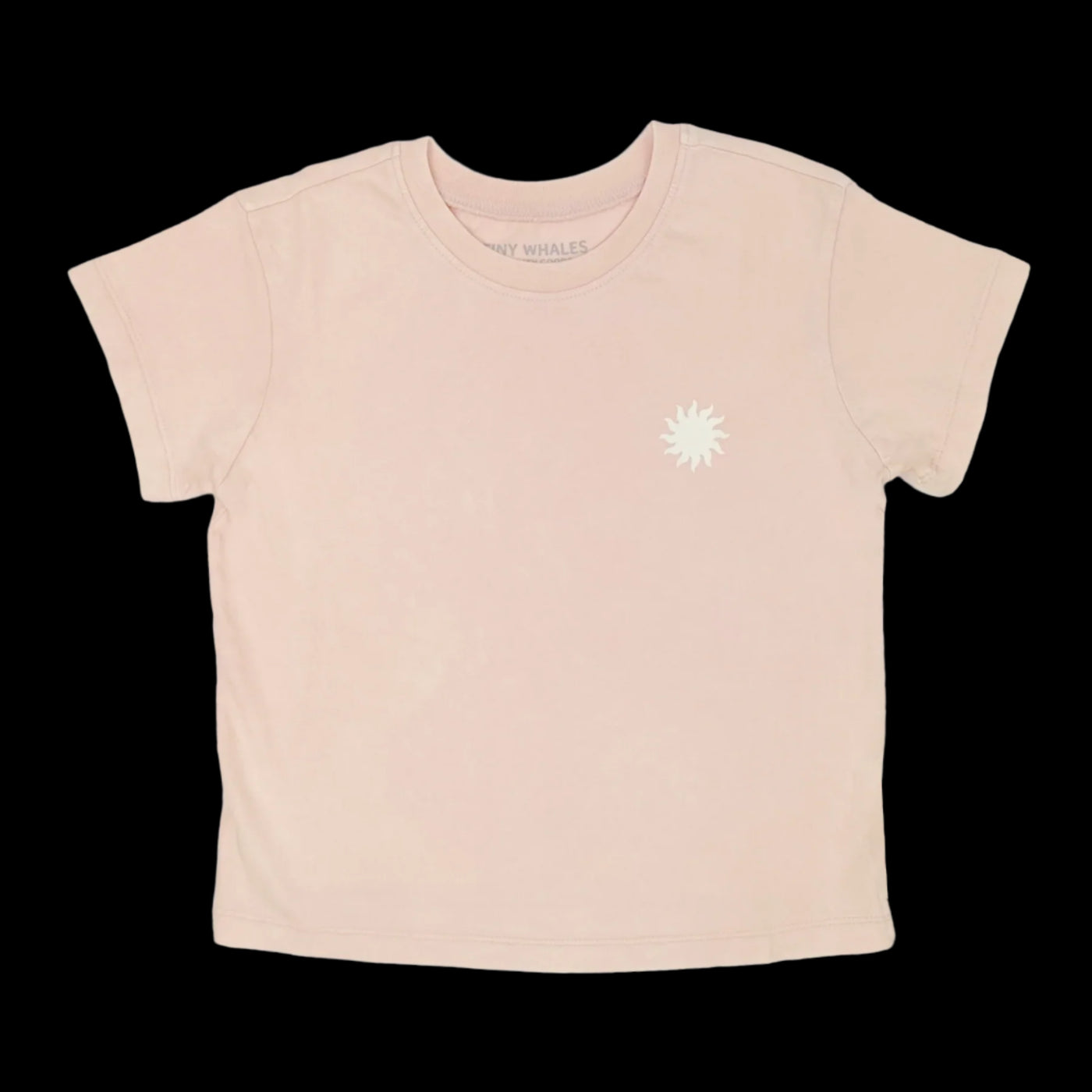 Tiny Whales Pink Skies Tee  Mineral Faded Pink