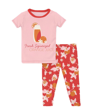Kickee Pants Short Sleeve Graphic Tee Pajama Set