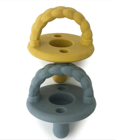 Itzy Ritzy Sweetie Soother Pacifier Sets Mustard Grey