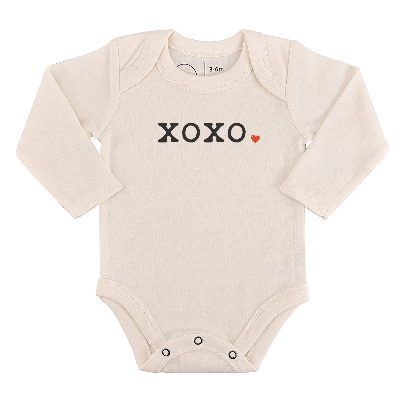 Finn + Emma Long Sleeve Graphic Bodysuit XOXO