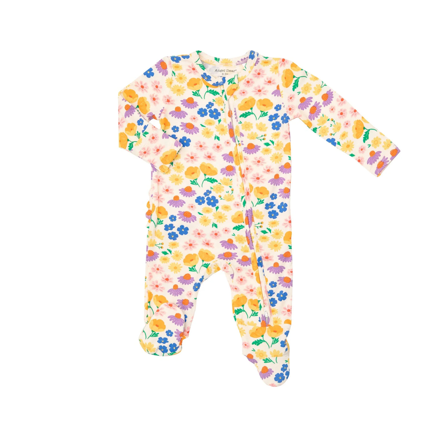 Angel Dear Two-Way Ruffle Back Zipper Footie + More Colors