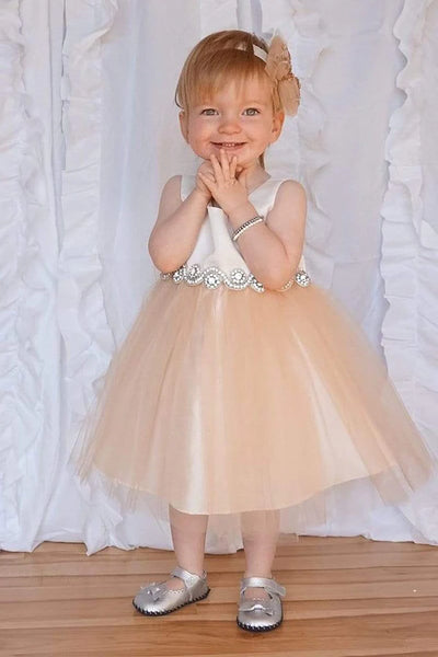 Petite Adele Baby Abigail Dress  Champagne