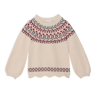 Deux Par Deux Long Sleeve Knitted Sweater + More Colors
