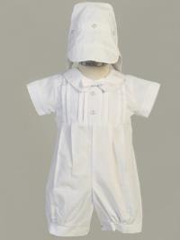 Poly Cotton Romper with Pleats