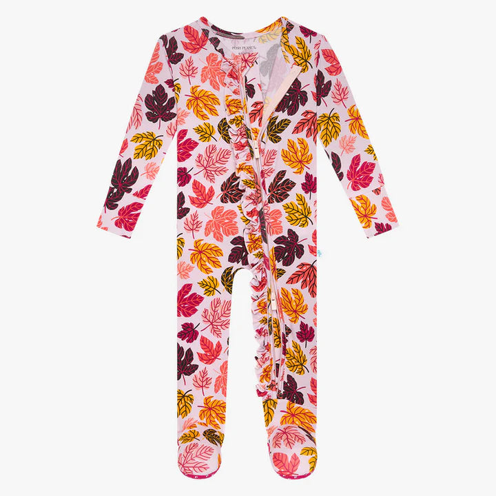 Posh Peanut Footie Ruffled Zippered One Piece + More Colors