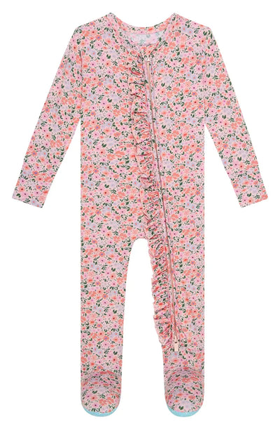 Posh Peanut Footie Ruffled Zippered One Piece + More Colors