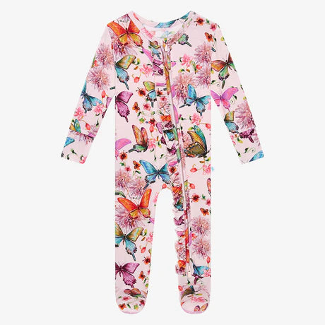 Posh Peanut Footie Ruffled Zippered One Piece + More Colors